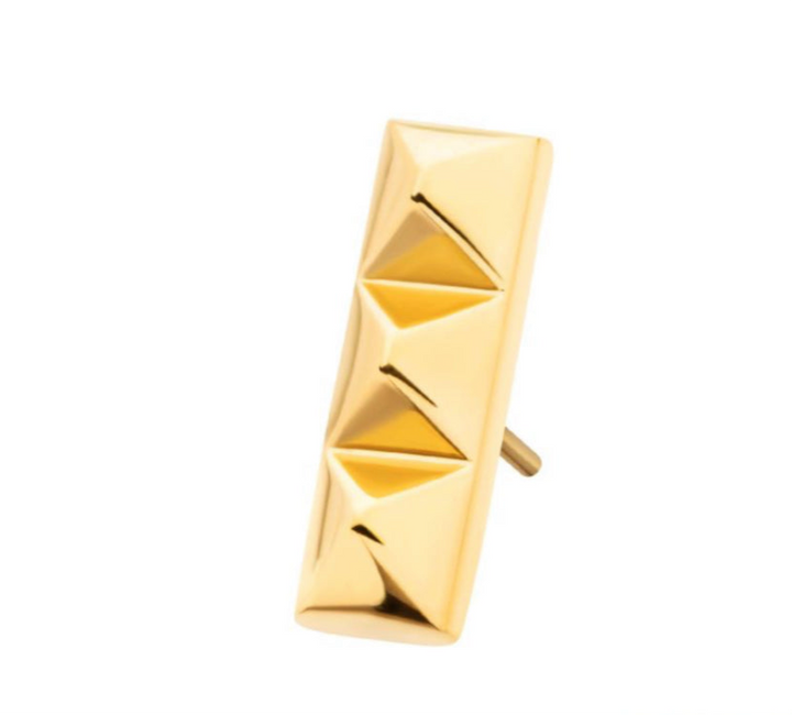 24k Gold Pyramid Bar Push Pin