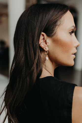 Ash & Shay Boxy Chain Helix Hoop