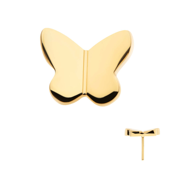 24kt Gold Butterfly Flat Back