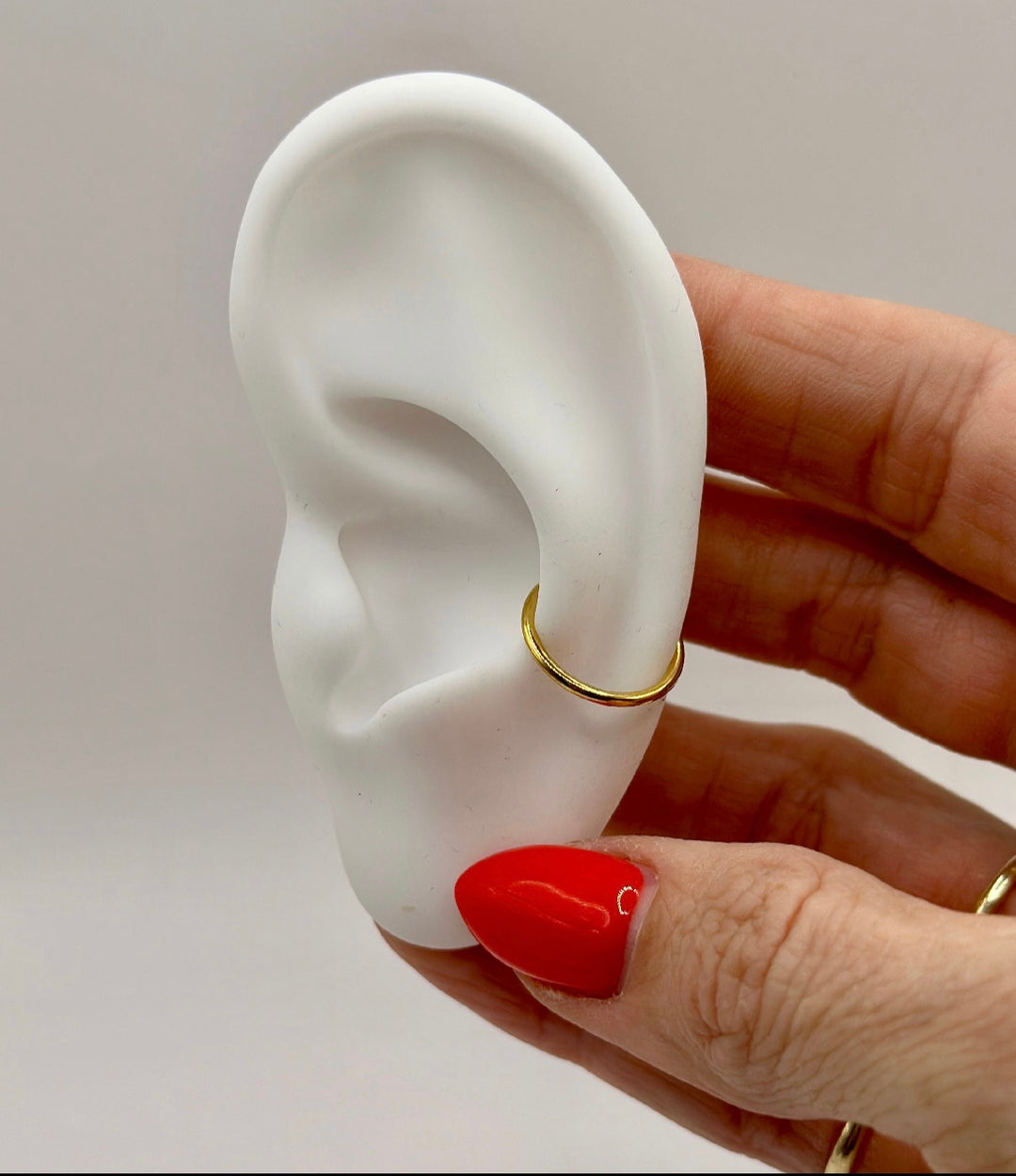 Conch Hoop 14k Gold