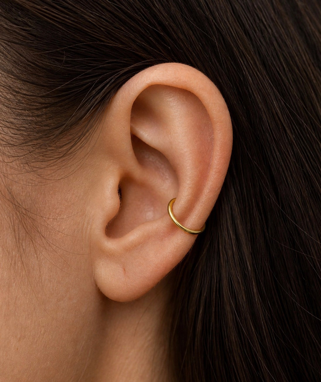 Conch Hoop 14k Gold