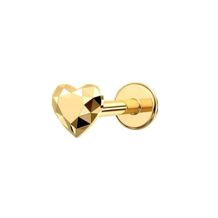 Prism Heart Flat Back