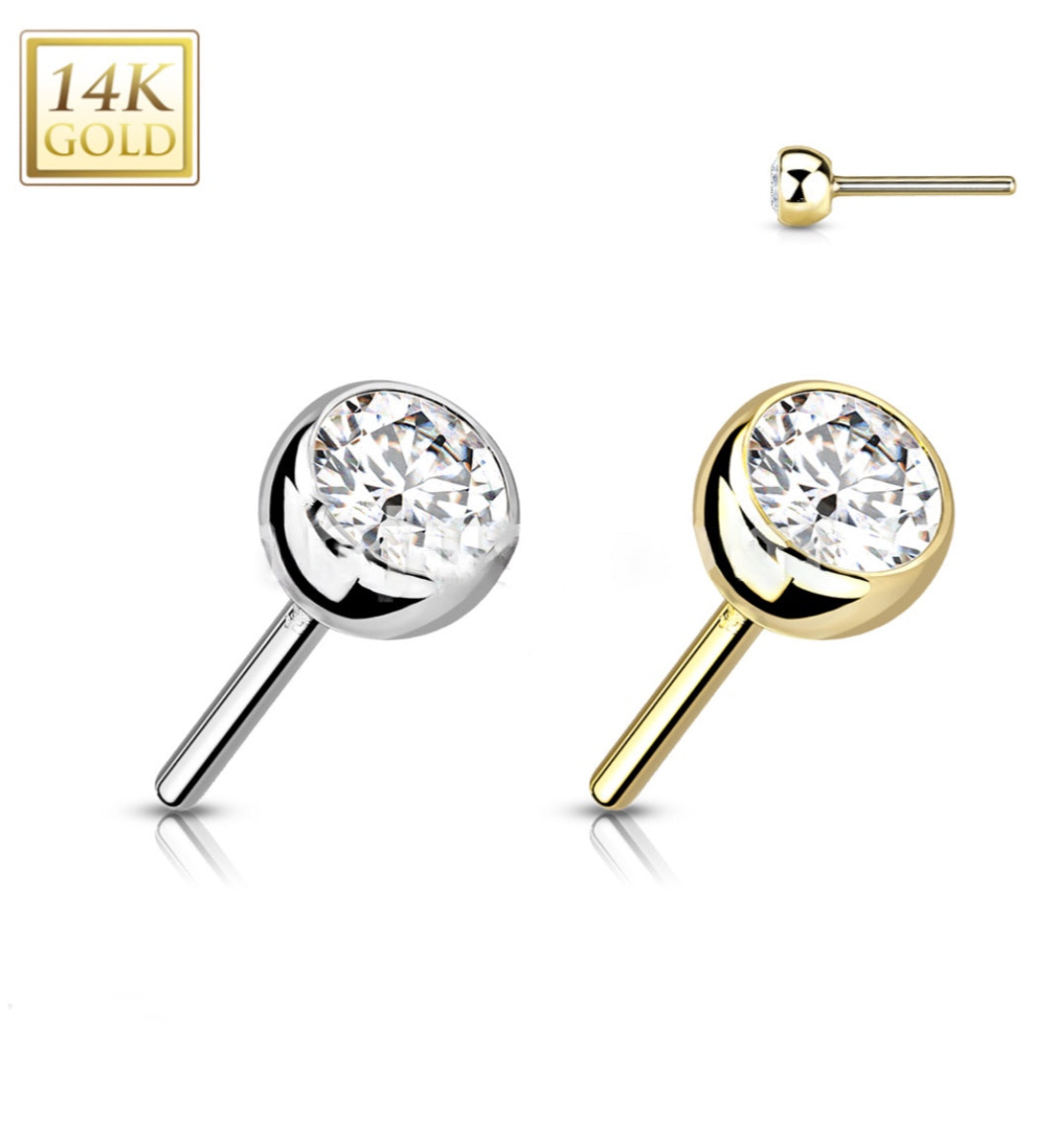 14k Dainty Stud (Nose)