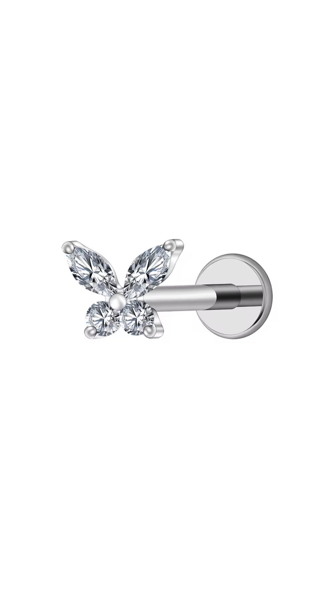 Micro CZ Butterfly Flat Back