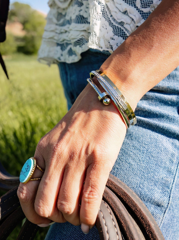Nail Bangle Bracelet