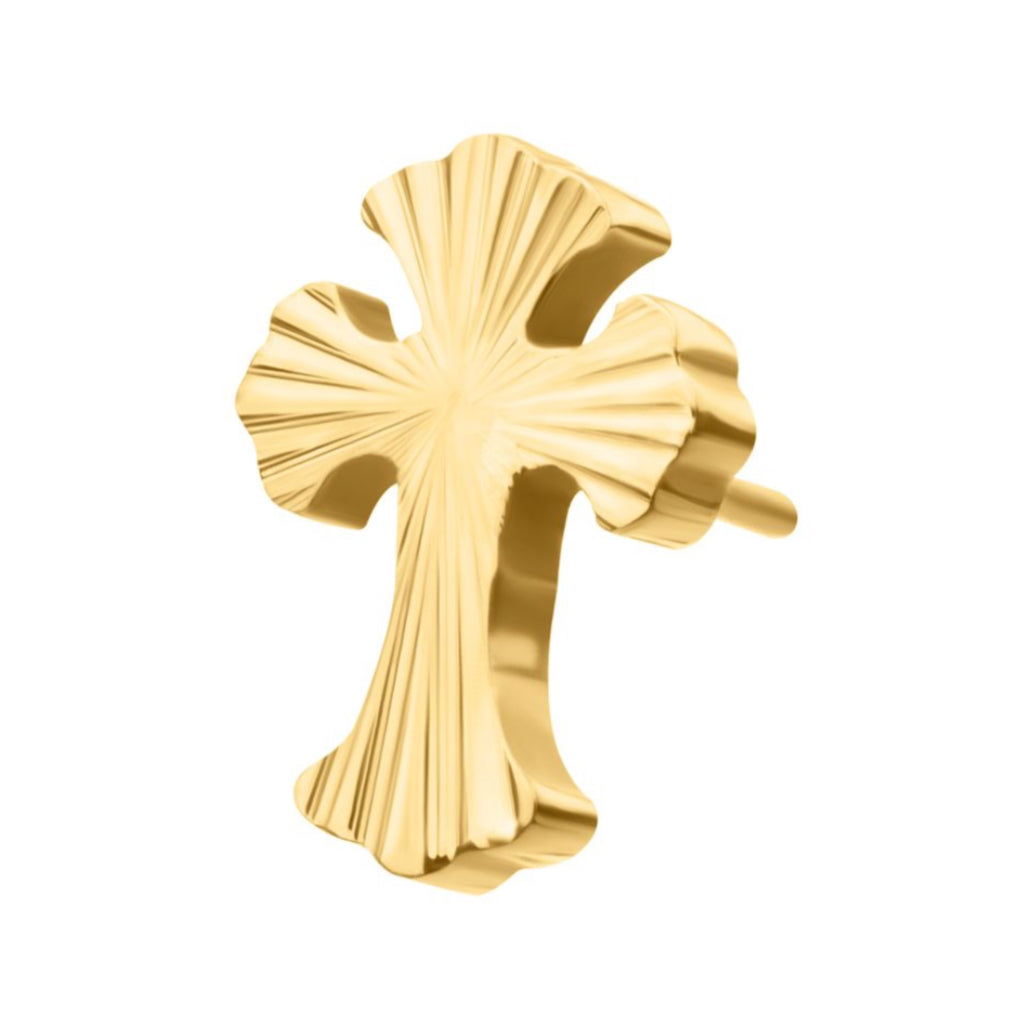 24k Cross Flat Back