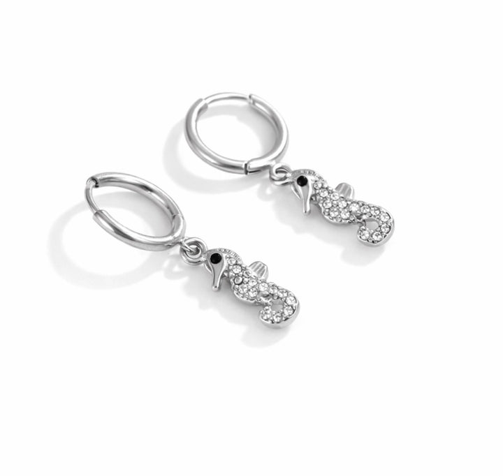 Dainty Seahorse Huggies