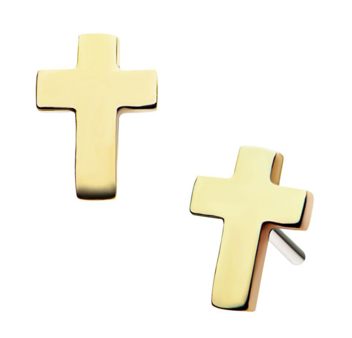 14k Petite Cross