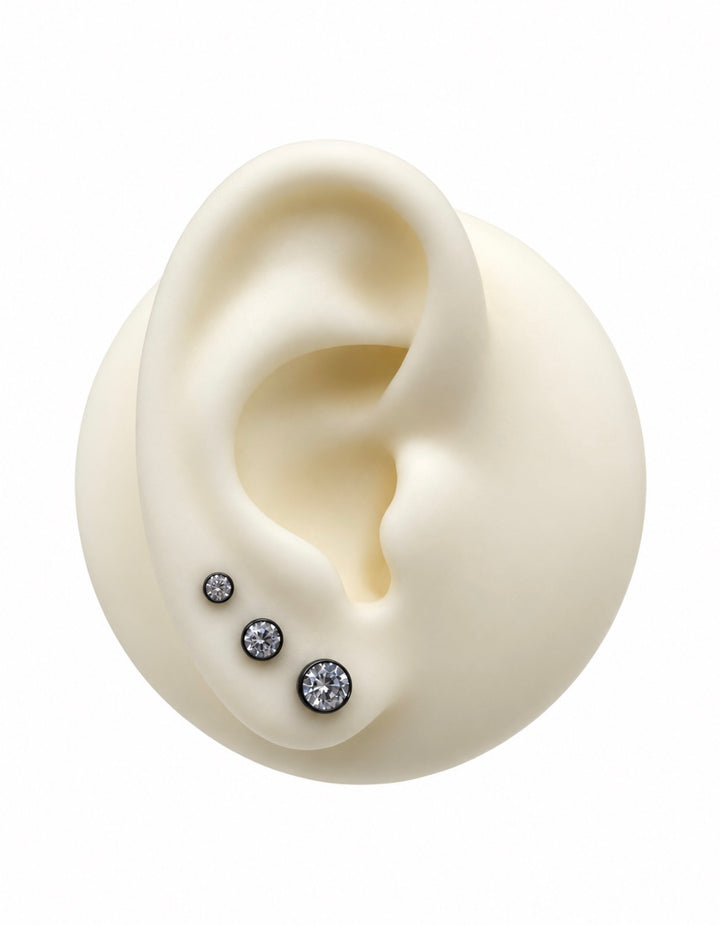 Onyx Beveled CZ