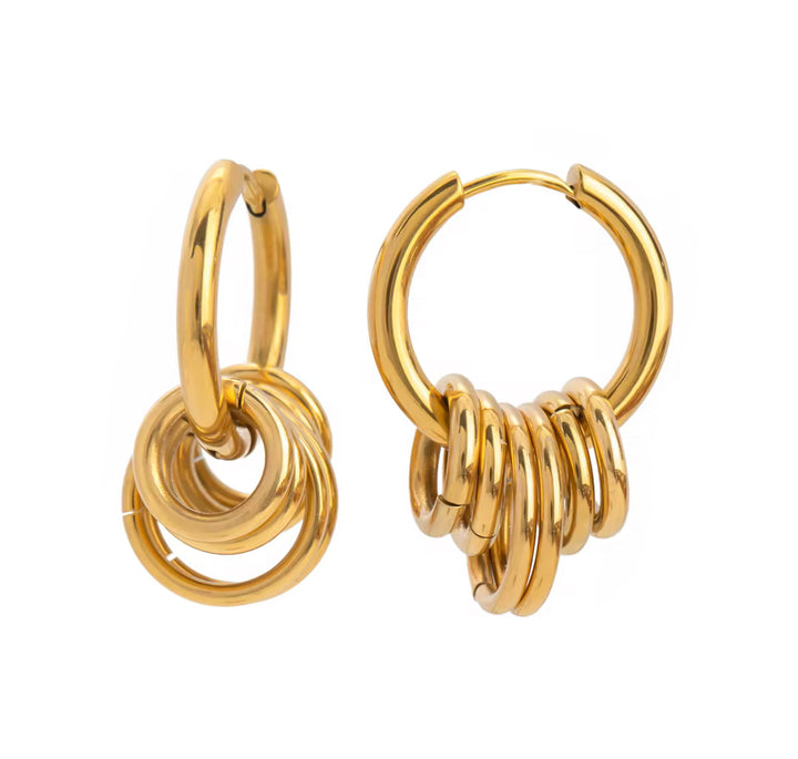 Layered Ring Huggies
