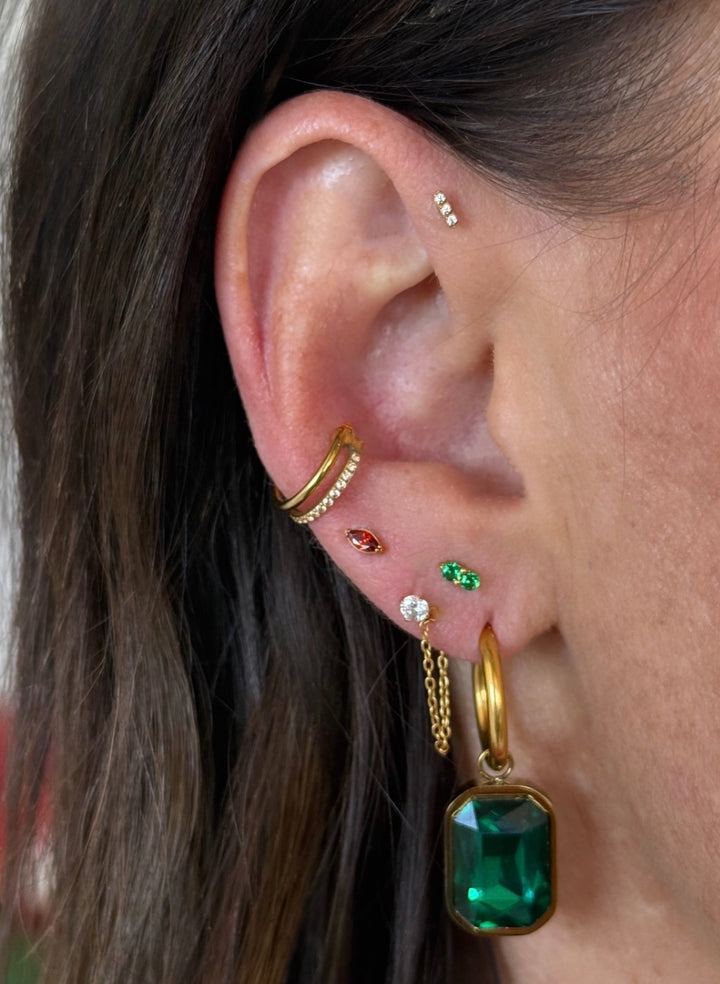 Sassy Chain Flat Back Stud