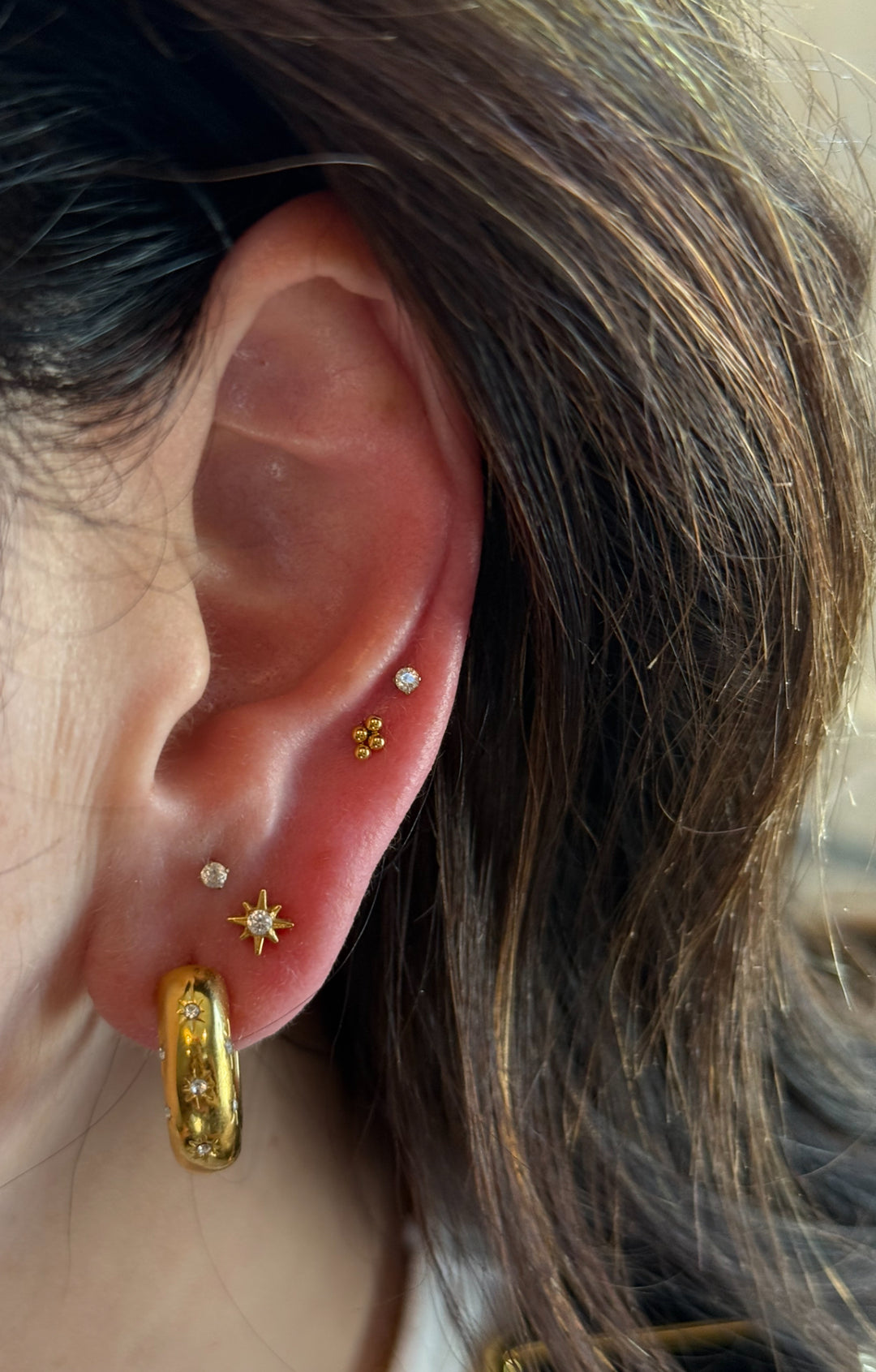 Quadruple Bead Flat Back