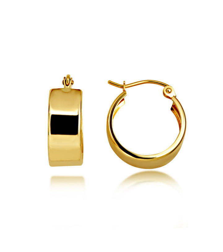 14k Yellow Gold Chunky hoop