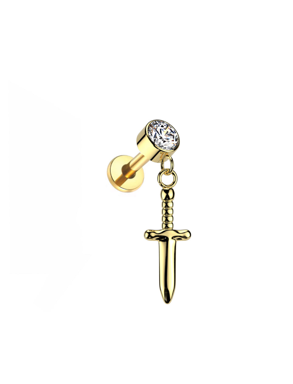 Dagger Dangle Flat Back