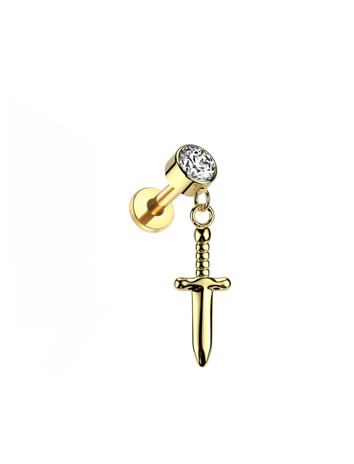 Dagger Dangle Flat Back
