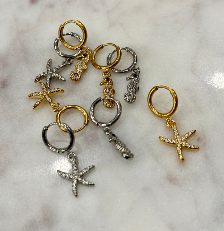 Dainty Seahorse Huggies