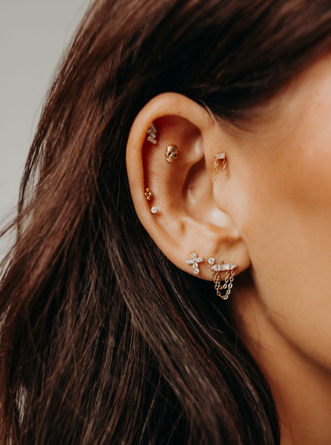 Blingy Skull Flat Back