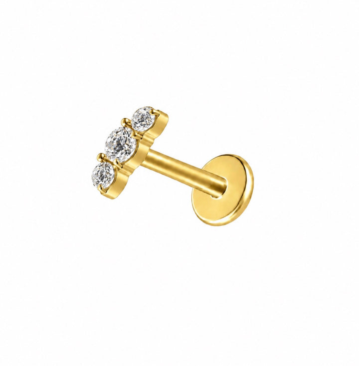 Celeste Trio Flat Back Stud