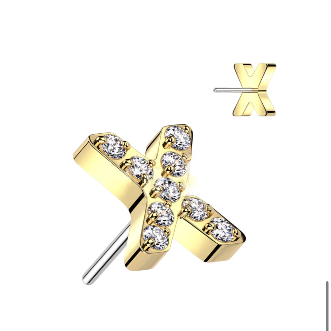 XOXO “X” Flat Back