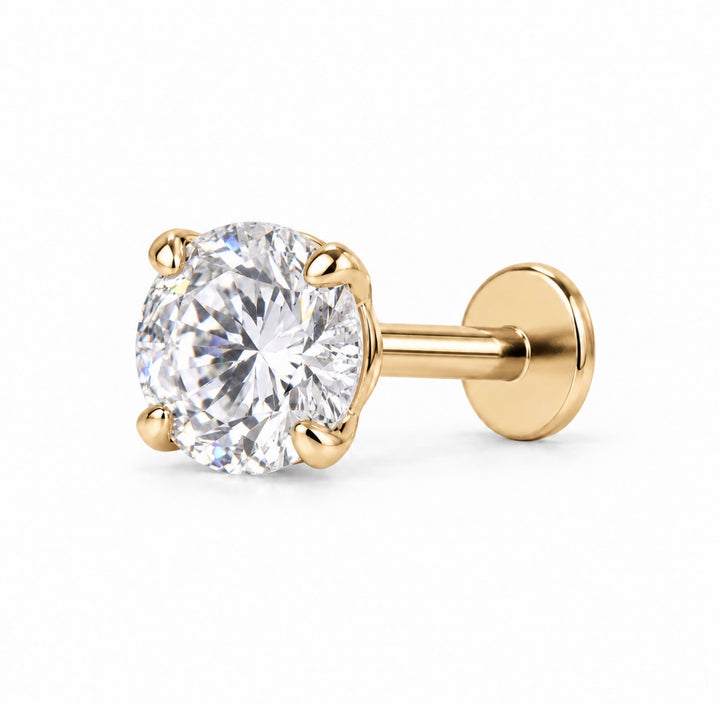 XL CZ Flat Back Stud