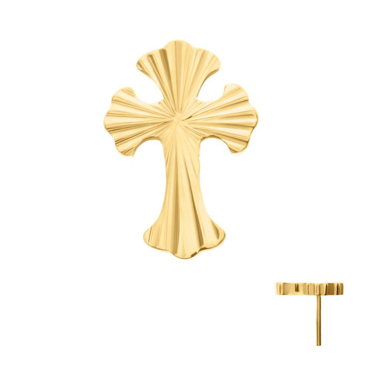 24k Cross Flat Back