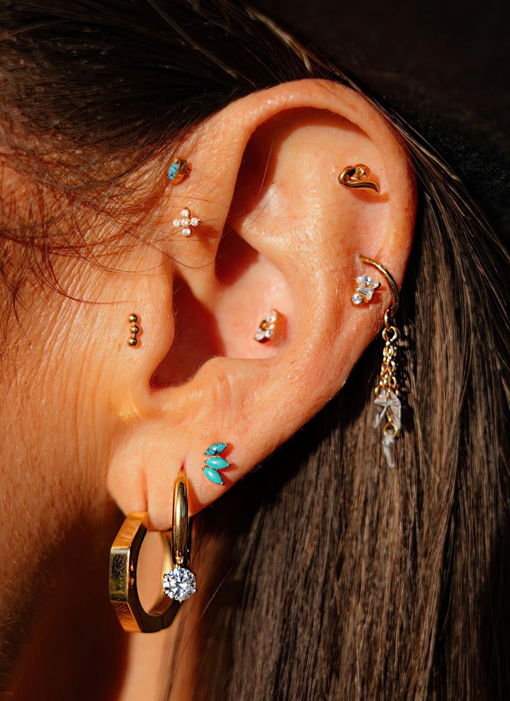 Micro Gold Dust Flat Back