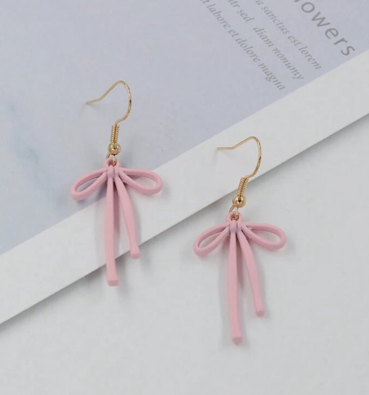 Pink Ribbon Earrings