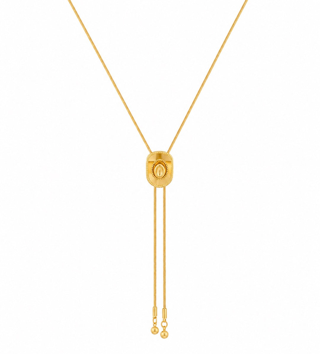Cowgirl Hat Bolo Necklace
