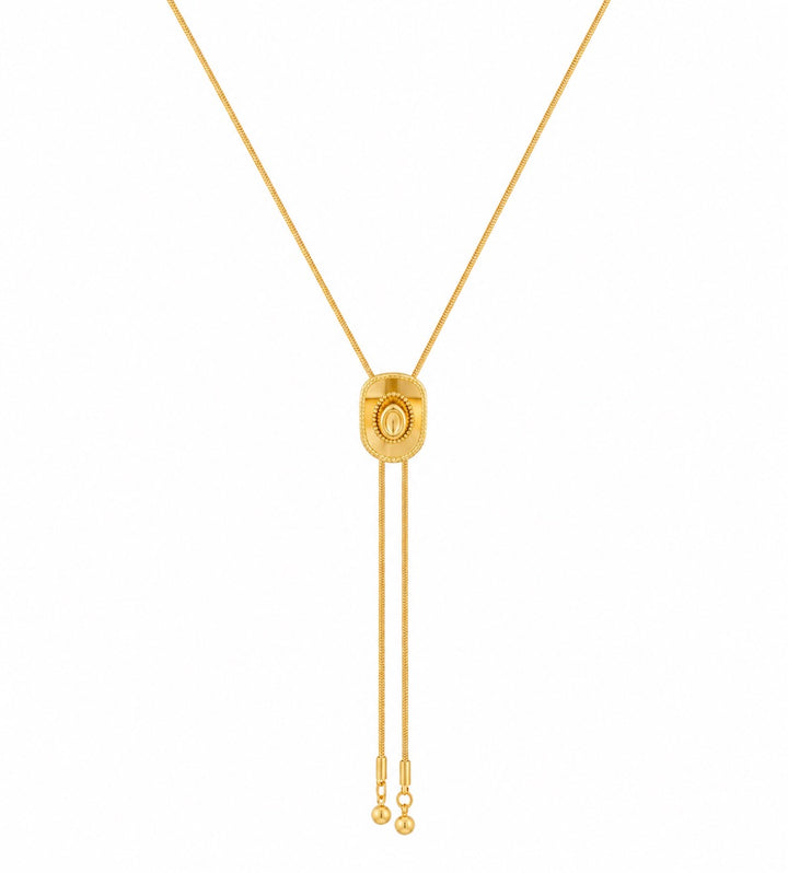 Cowgirl Hat Bolo Necklace