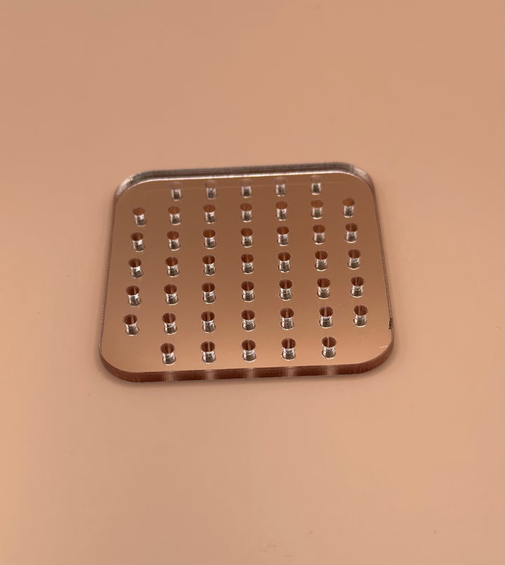 Rose Gold Mirror Flat back holder