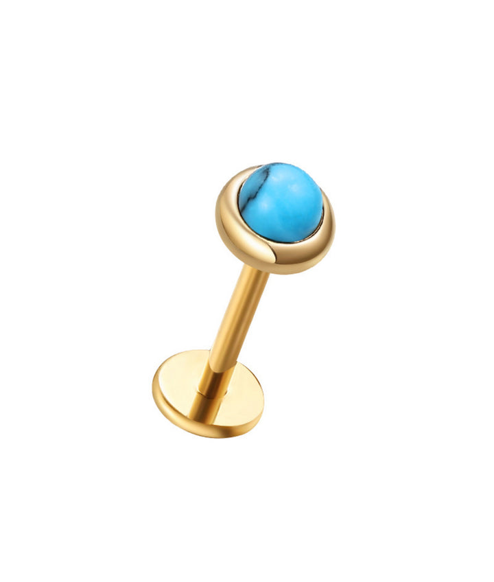 Turquoise Dainty Flat Back
