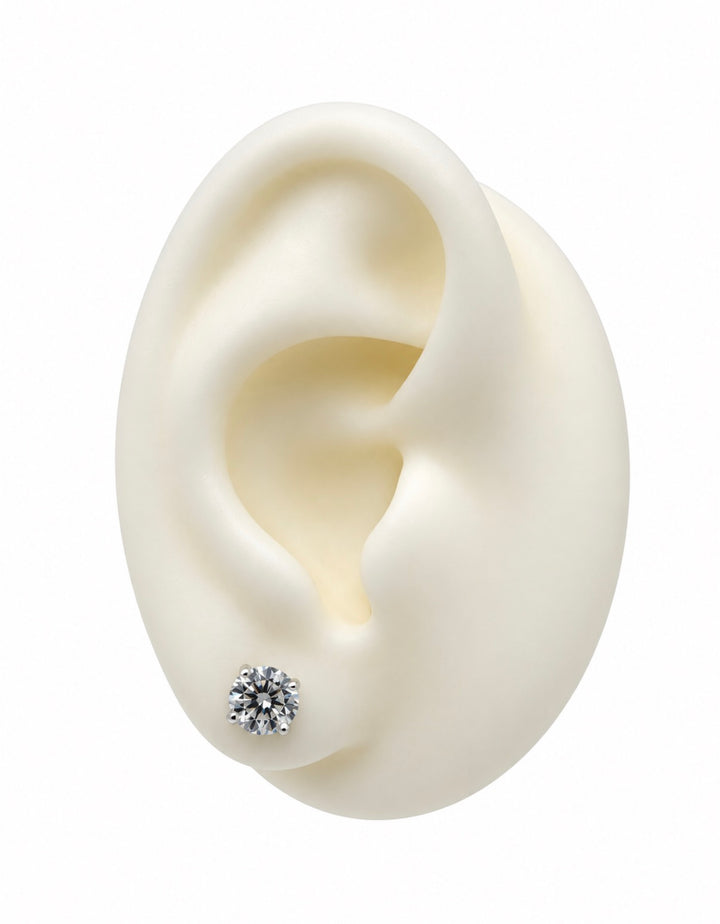 XL CZ Flat Back Stud