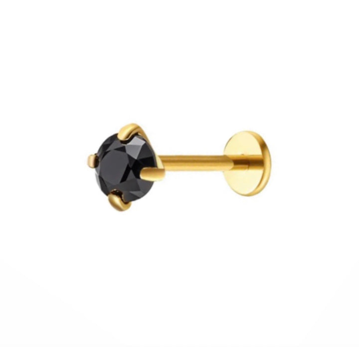 Dainty Onyx Flat Back