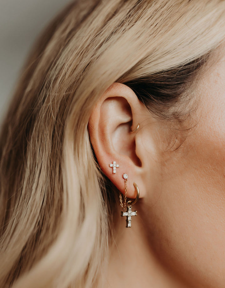 Sassy Chain Flat Back Stud