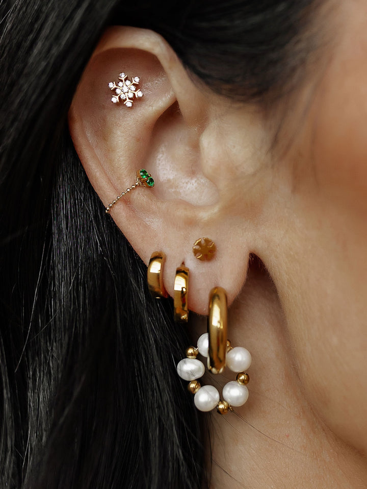 Double Emerald Flat Back