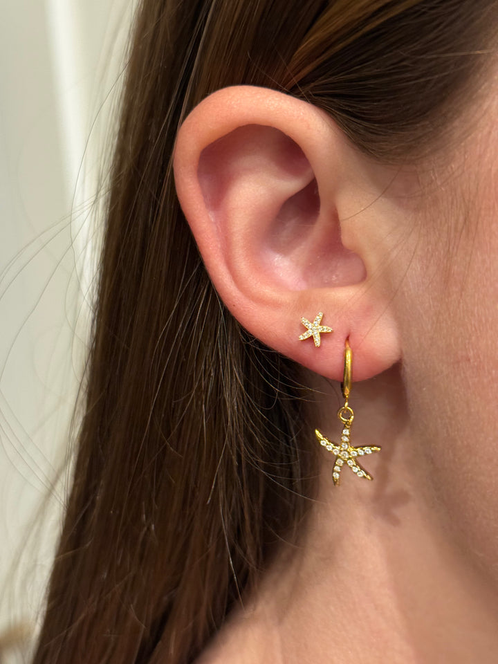 Dainty Starfish Huggies