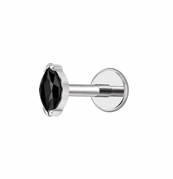 Onyx Marquise Flat Back