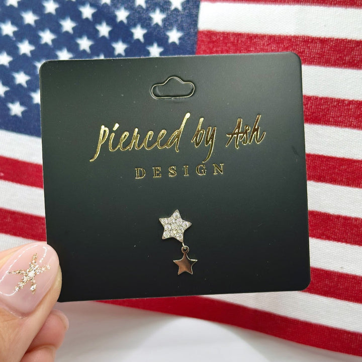 Double Star Flat Back Stud