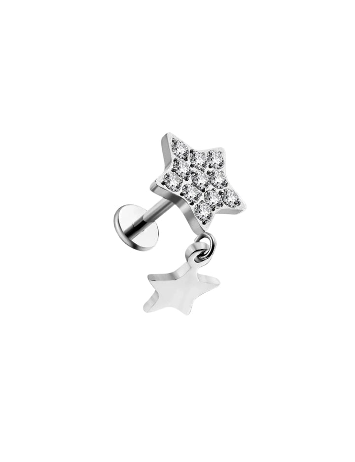 Double Star Flat Back Stud