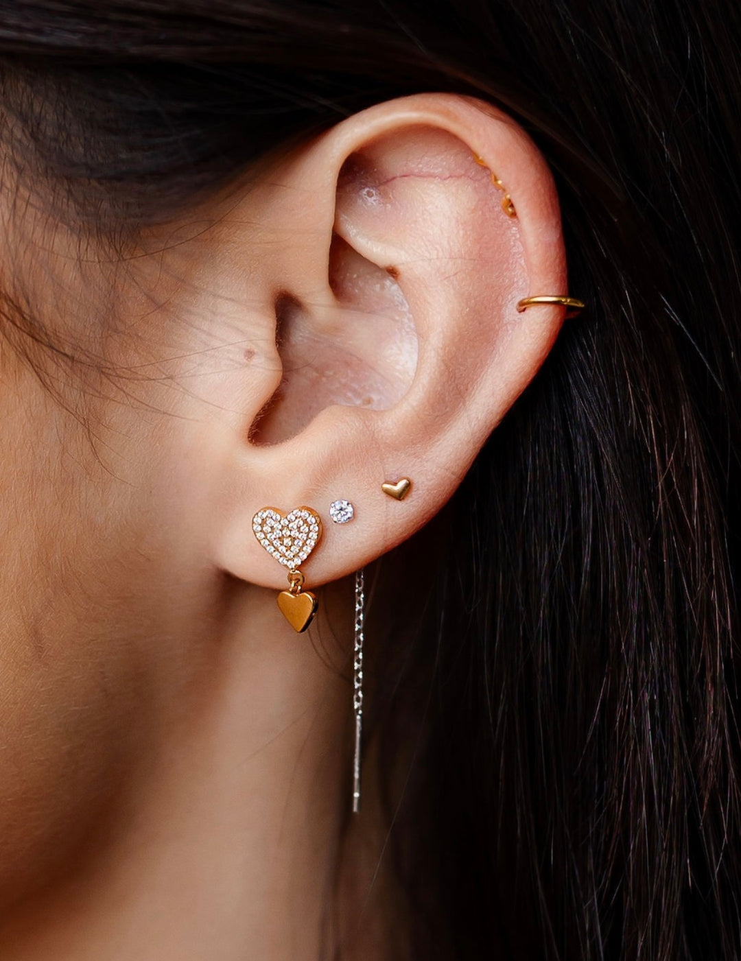 Double Heart Flat Back