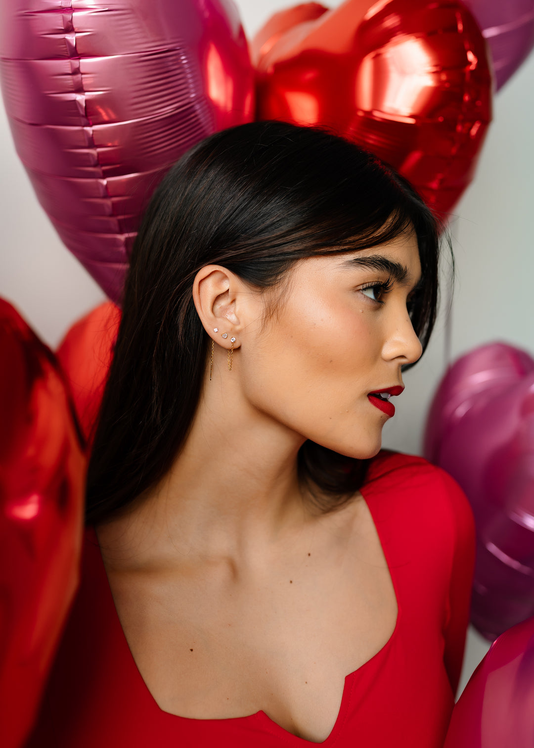 Sassy Chain Flat Back Stud