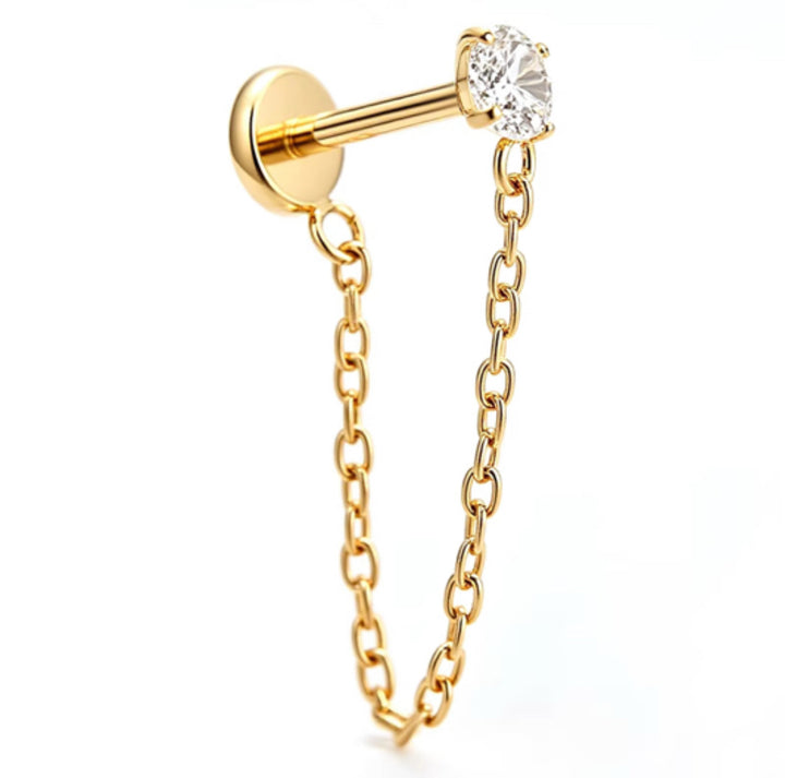 Sassy Chain Flat Back Stud