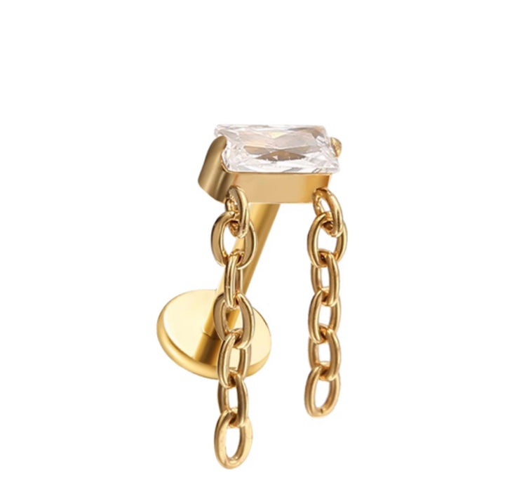 Mini Baguette Chain Flat Back