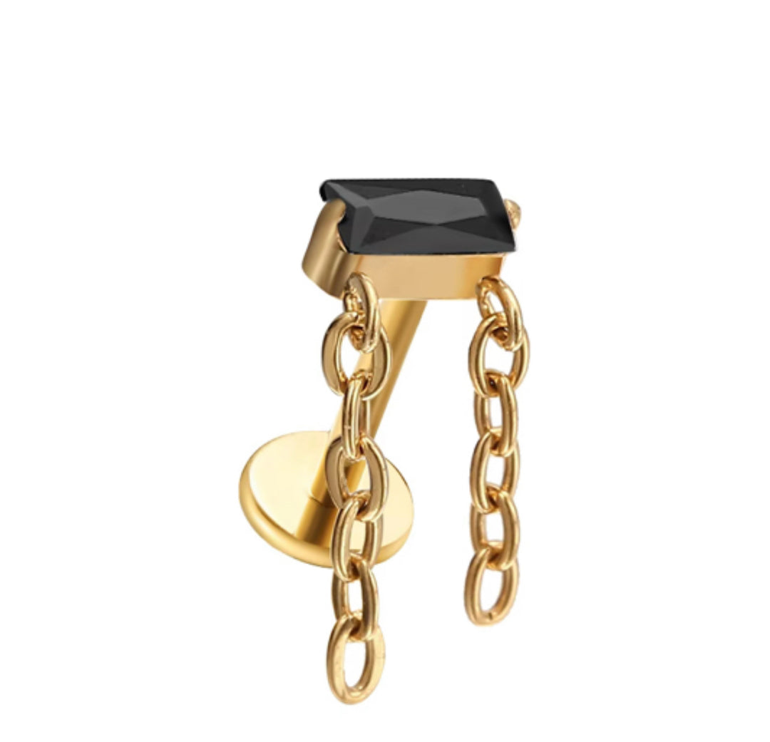 Mini Baguette Chain Flat Back