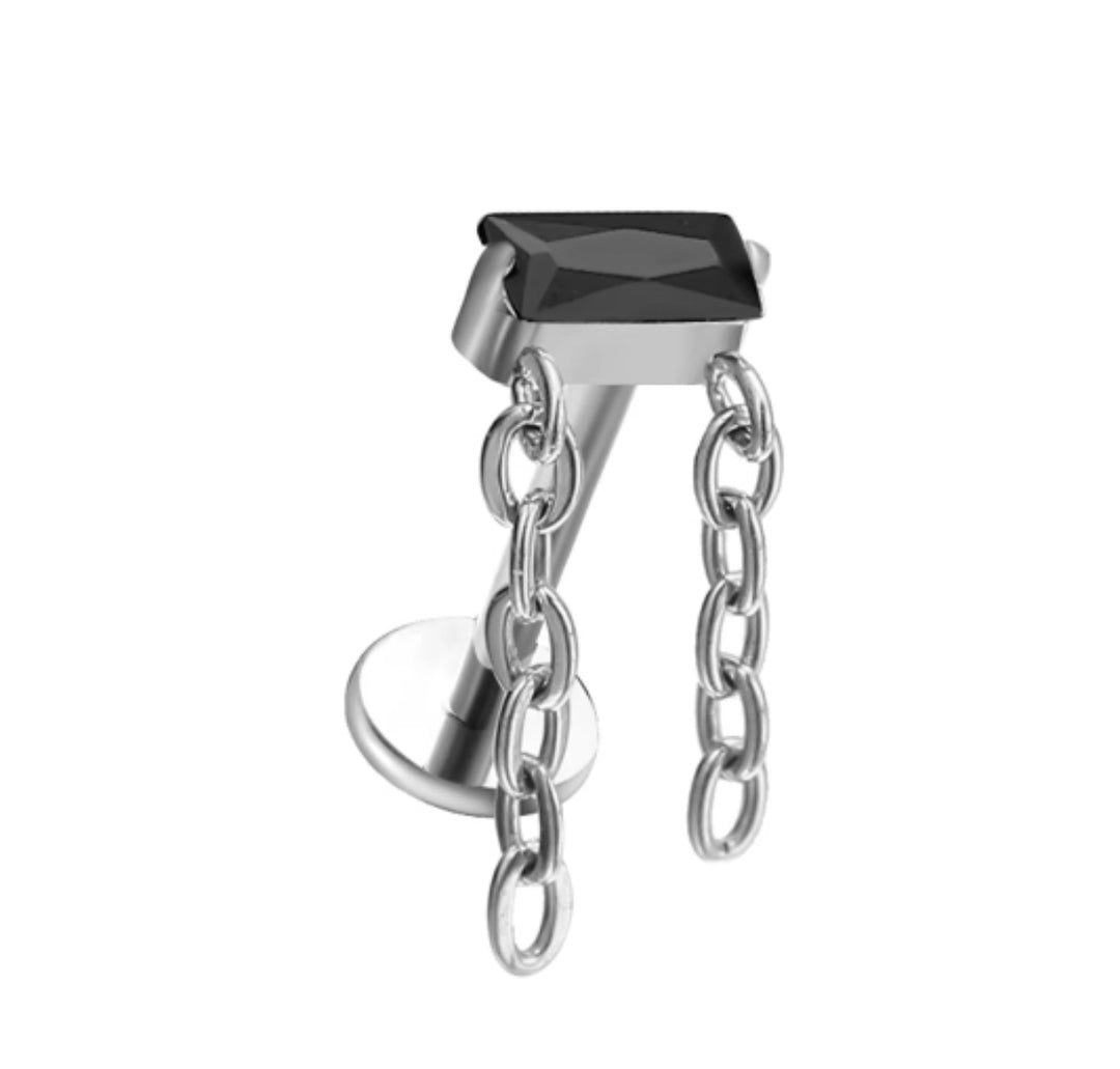Mini Baguette Chain Flat Back