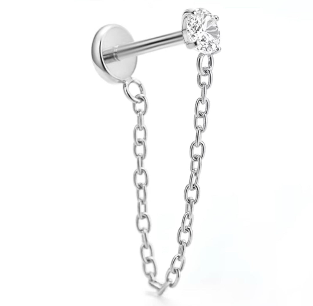 Sassy Chain Flat Back Stud
