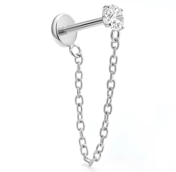 Sassy Chain Flat Back Stud