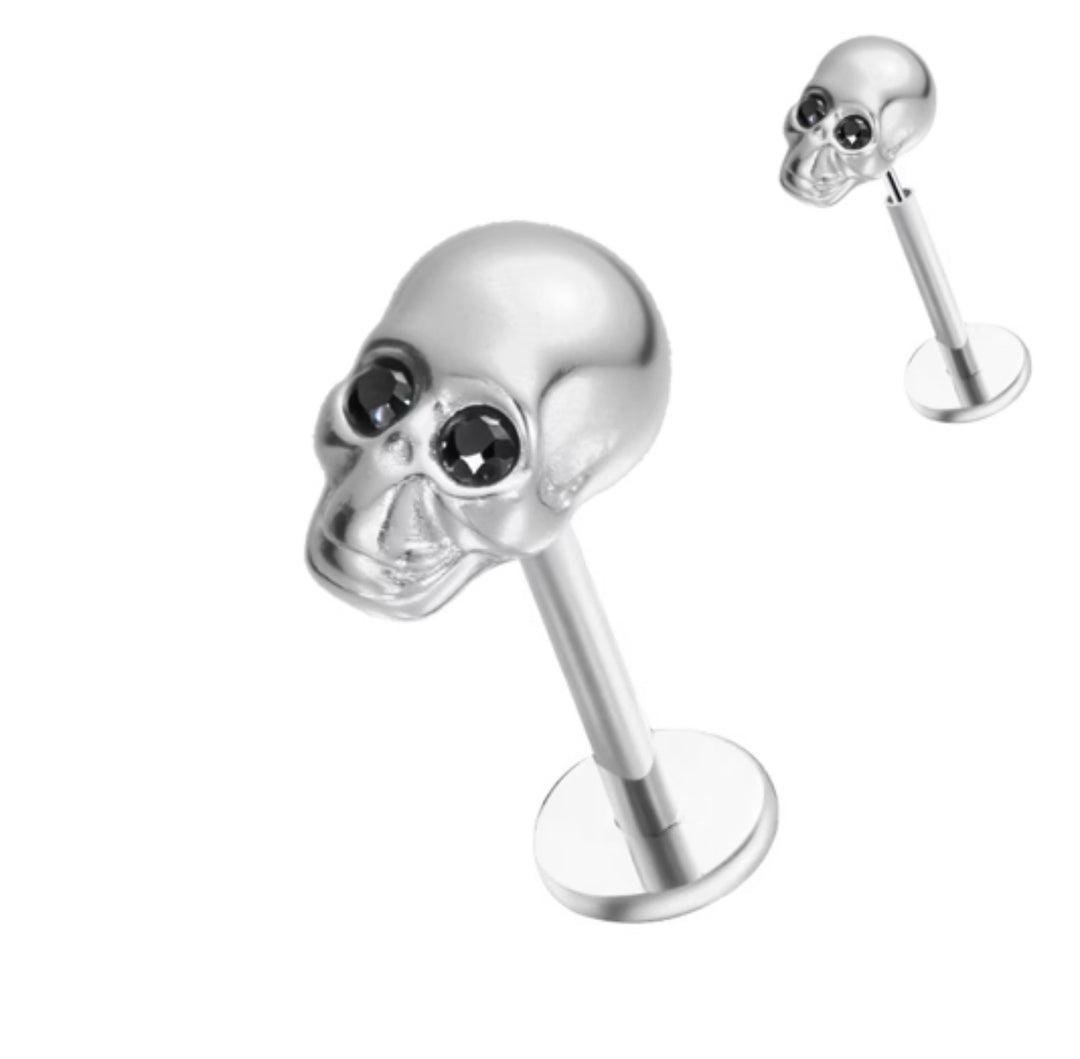Blingy Skull Flat Back