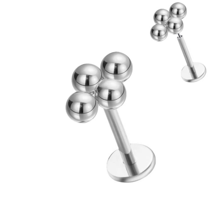 Quadruple Bead Flat Back