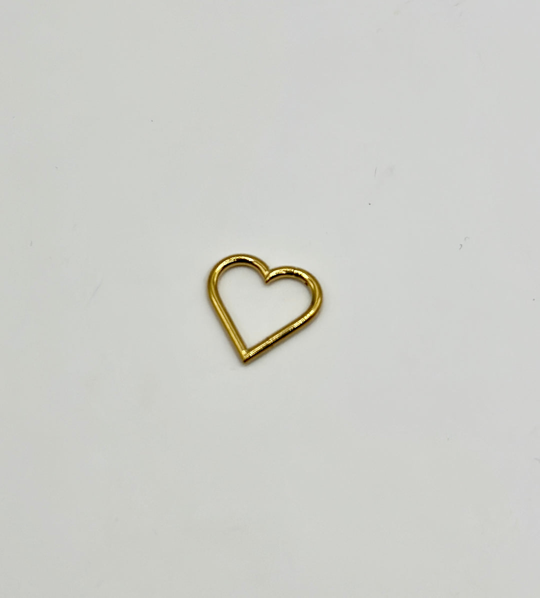 24kt Heart Daith Hoop